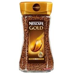 Кофе растворимый Nescafe Gold, 190 г, ст/банка, кристалл